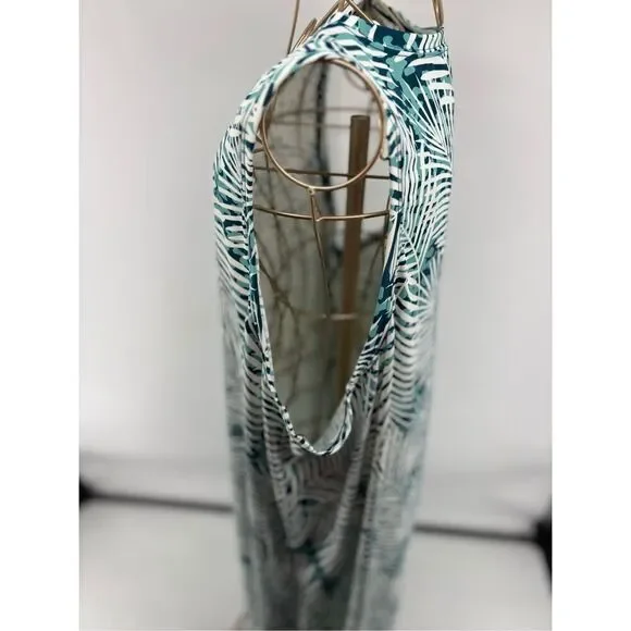 Zuda Palm Leaf Print Active  Dress Sleeveless Plus Size 3X - Picture 6 of 10